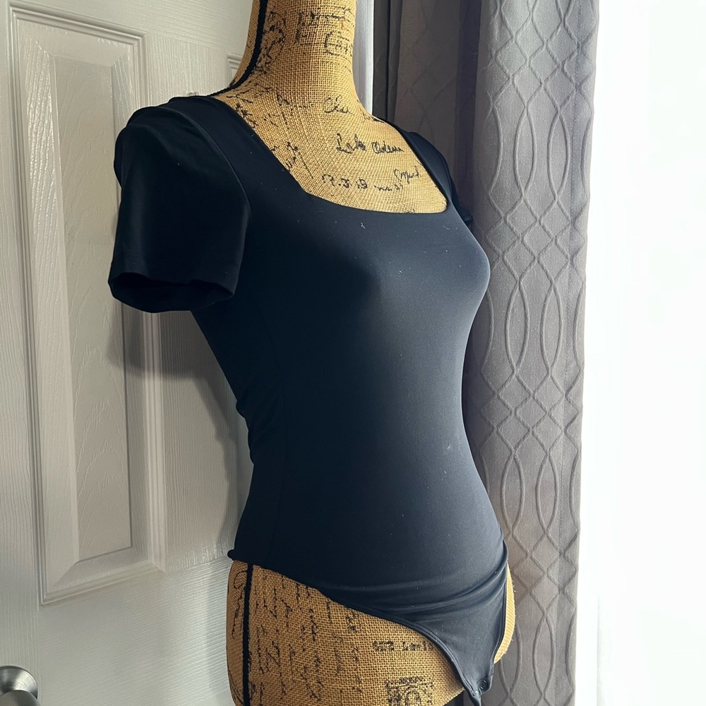 Compression black bodysuit